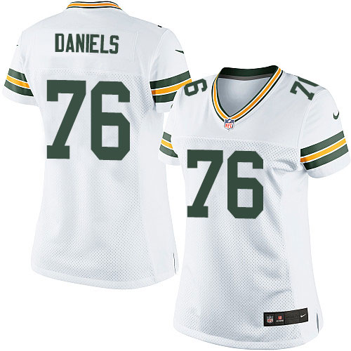 Women's Elite Mike Daniels Nike Jersey White Road - #76 NFL Green Bay Packers